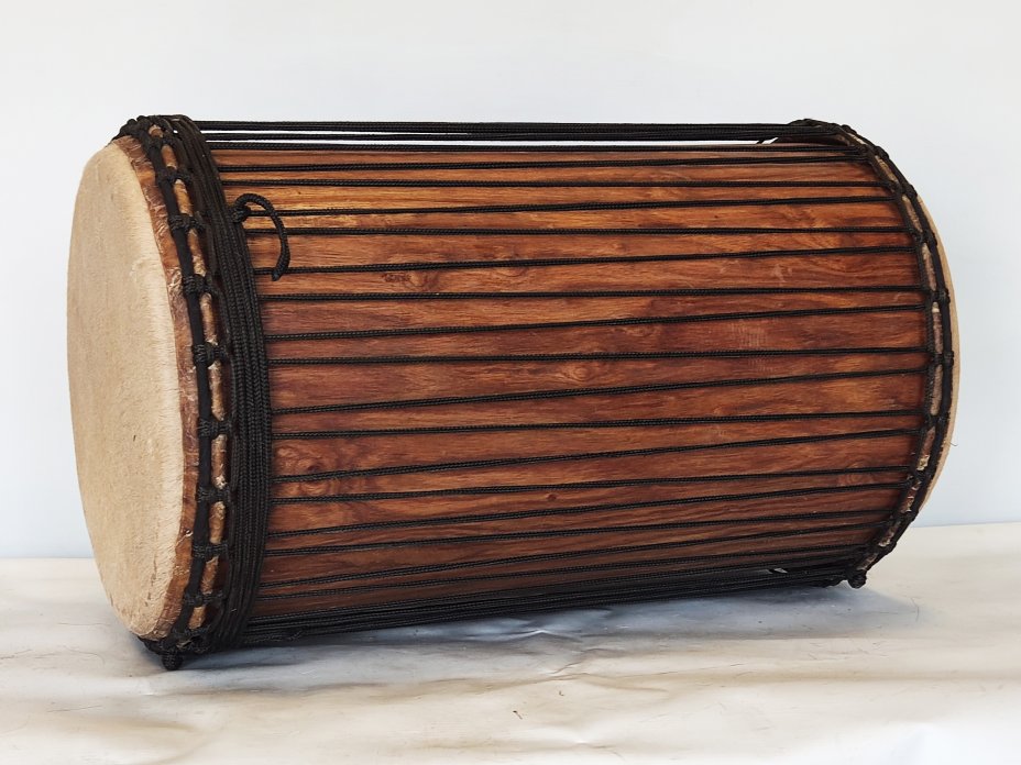 Dundun bass drums - Guinea sangban dunun 4 hoops mounting