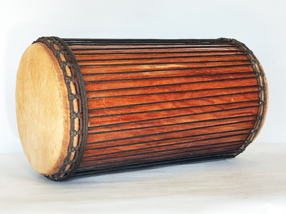 Dundun bass drums - Guinea sangban dunun 4 hoops mounting