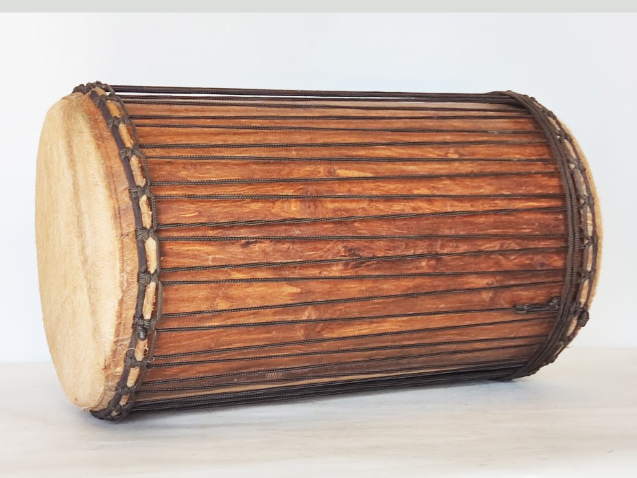 Dundun bass drums - Guinea sangban dunun 4 hoops mounting