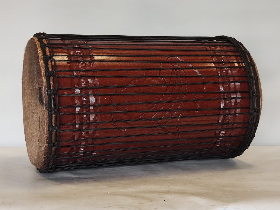Dundun bass drums - Guinea sangban dunun 4 hoops mounting