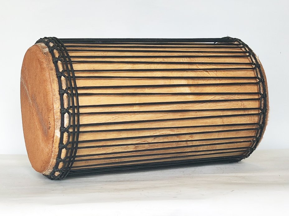 Dundun bass drums - Guinea sangban dunun 4 hoops mounting
