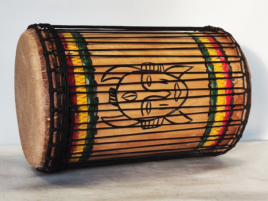 Dundun bass drums - Guinea sangban dunun 4 hoops mounting