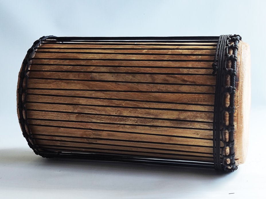 Dundun bass drums - Guinea sangban dunun 4 hoops mounting