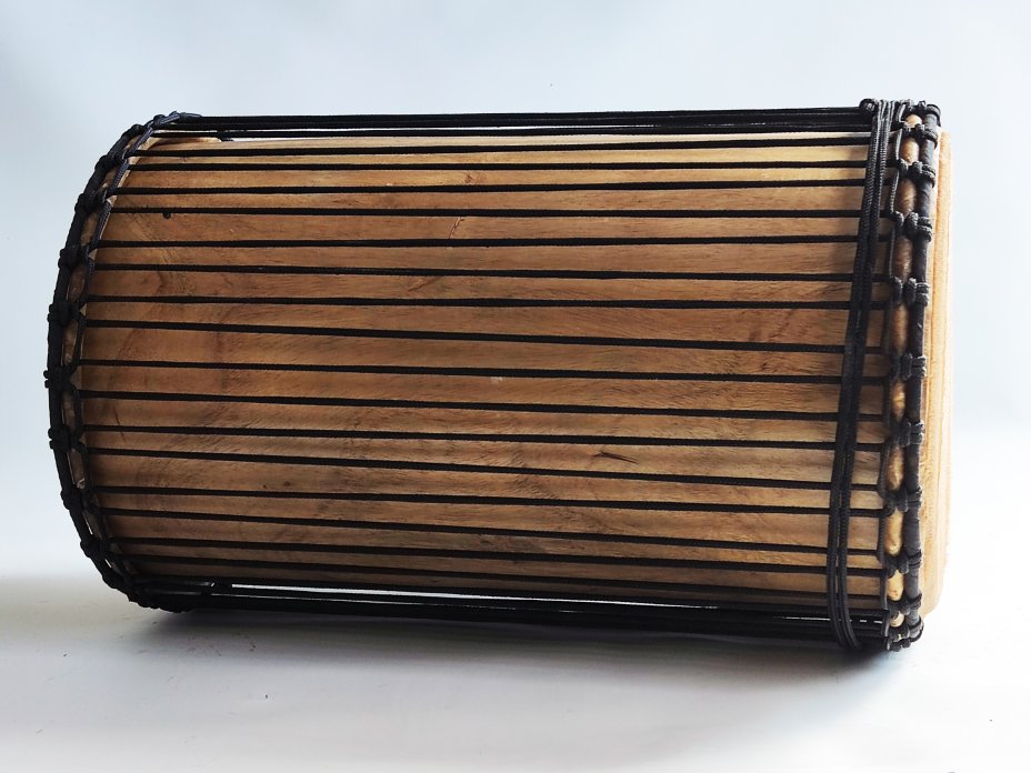 Dundun bass drums - Guinea sangban dunun 4 hoops mounting