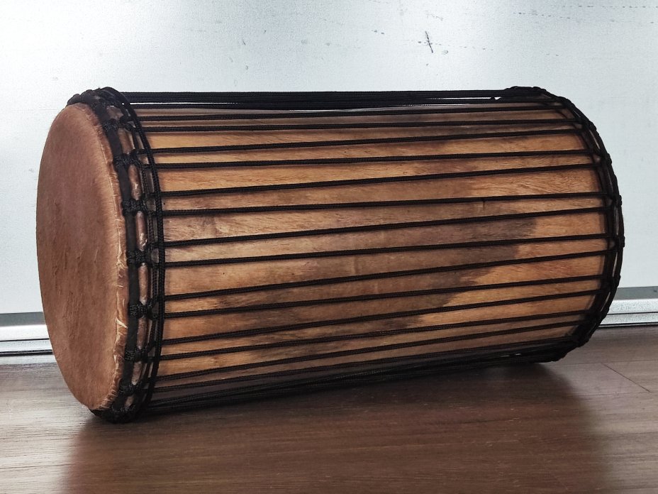 Dundun bass drums - Guinea sangban dunun 4 hoops mounting