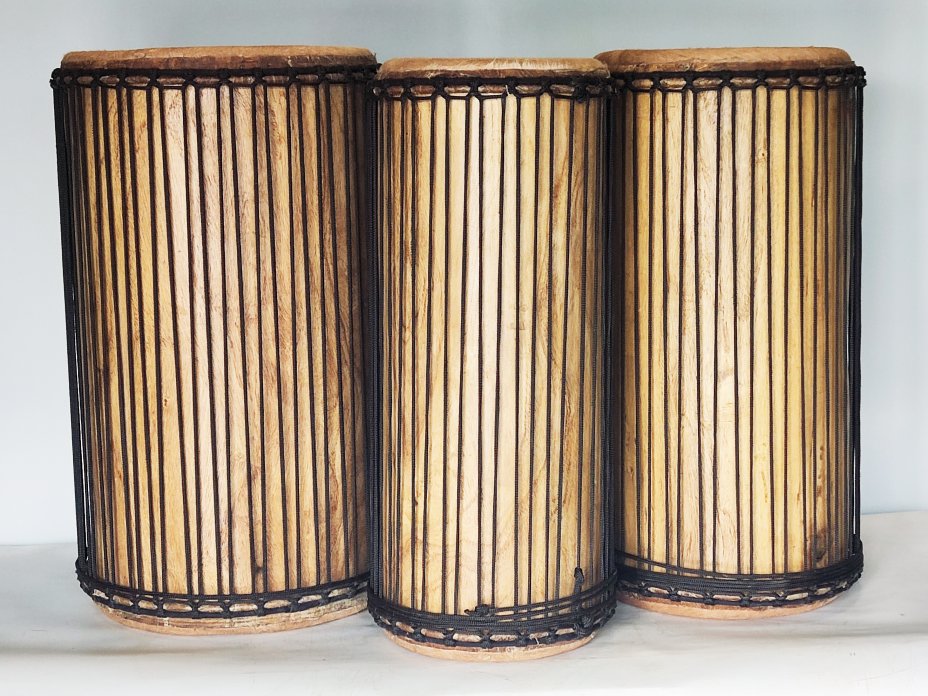 Set of dundun bass drums - Guinea dunun set
