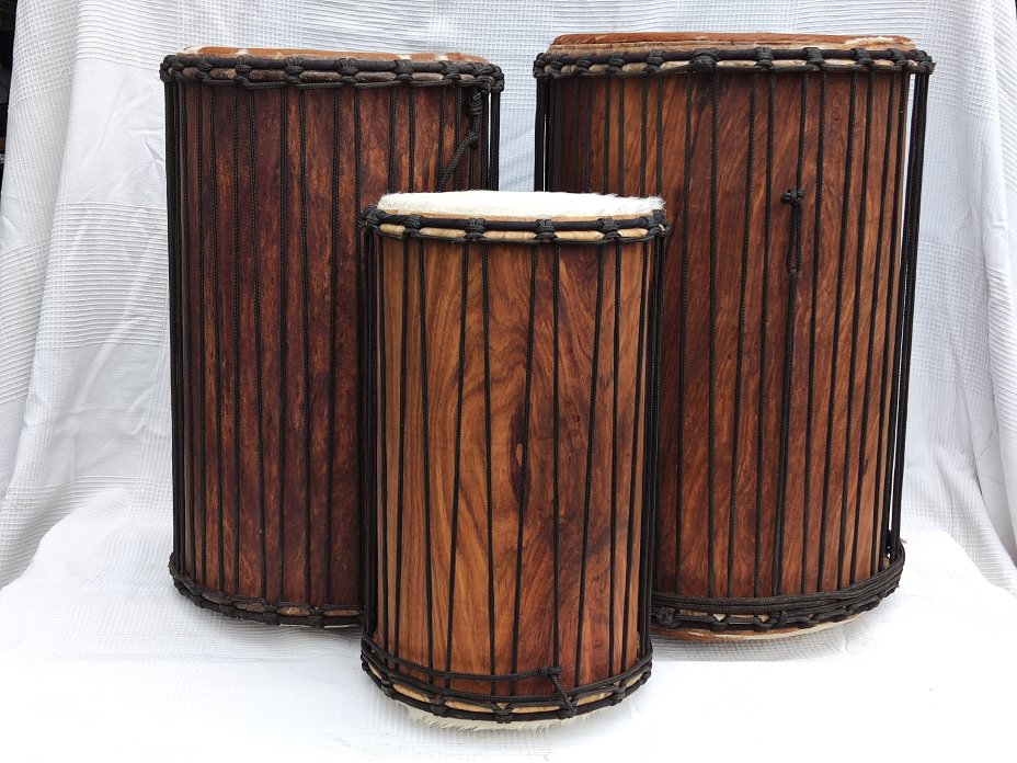 Rosewood (gueni) Mali dunun drums set