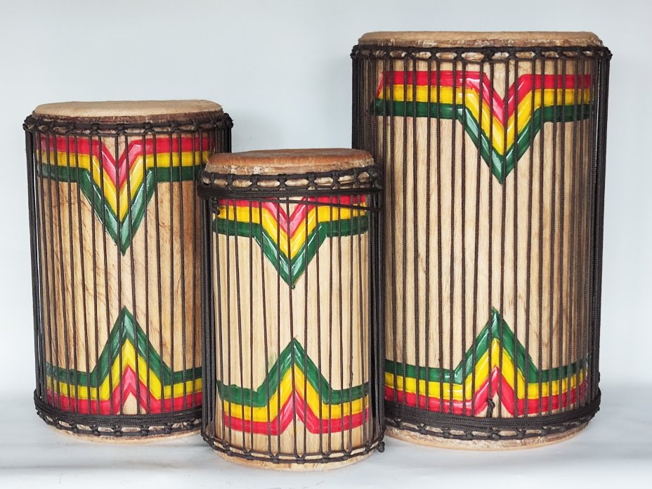 Melina (beechwood) Guinea dunun drums set