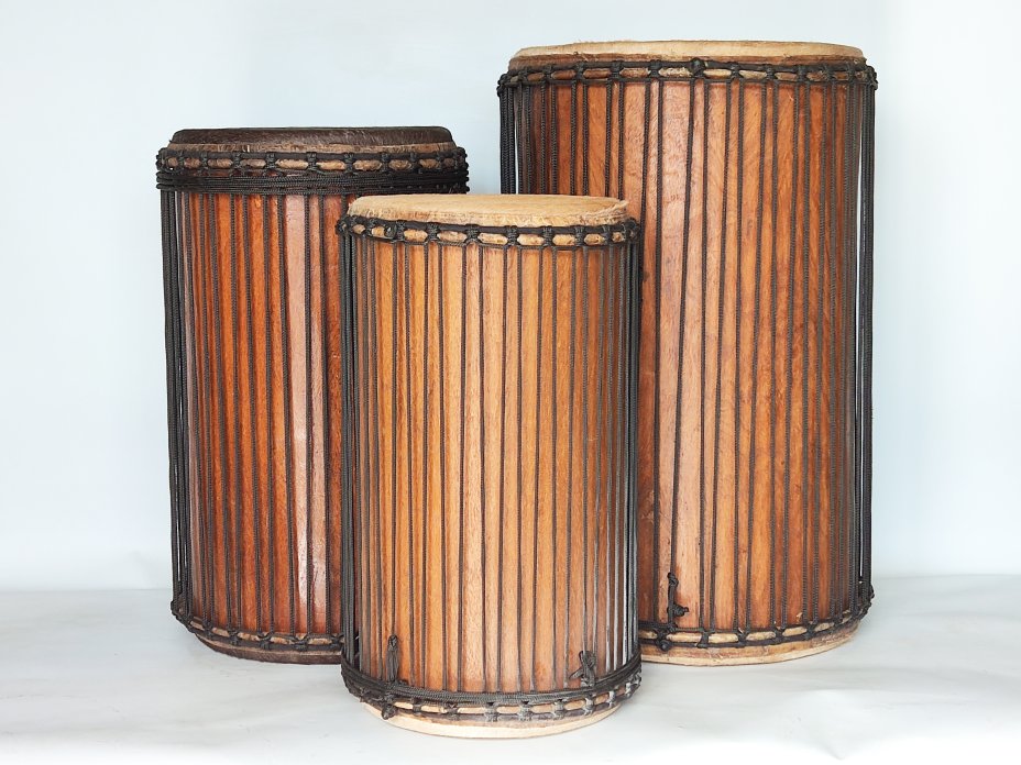 Set of dundun bass drums - Guinea dunun set 6581