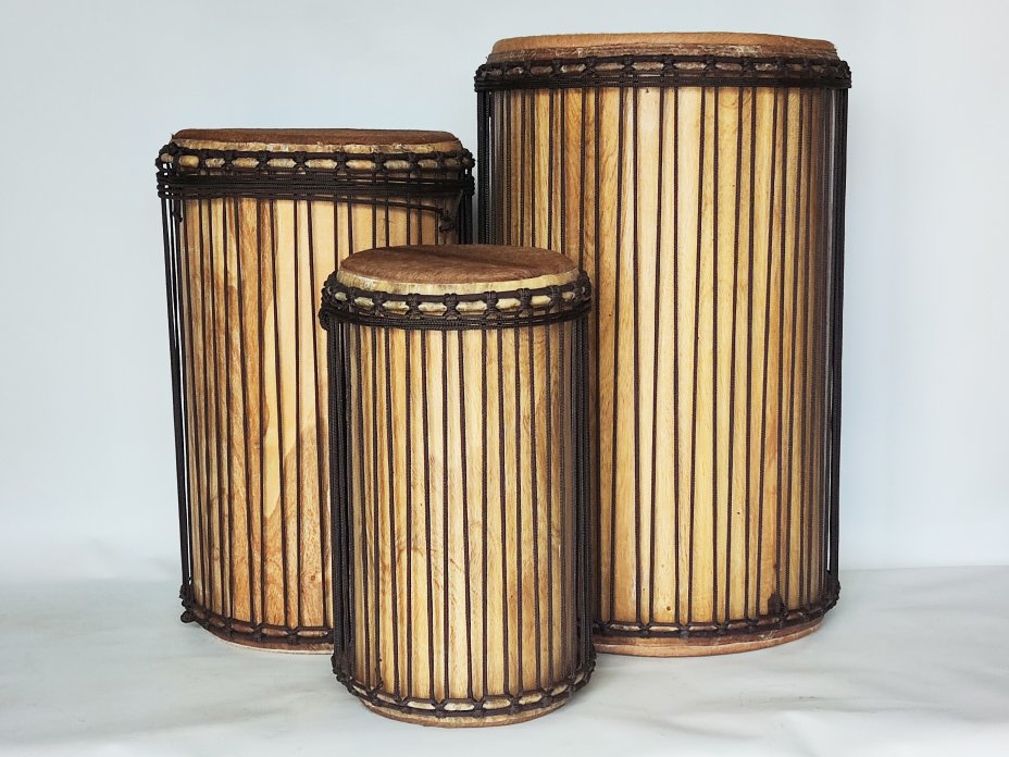 Set of dundun bass drums - Guinea dunun set 6615