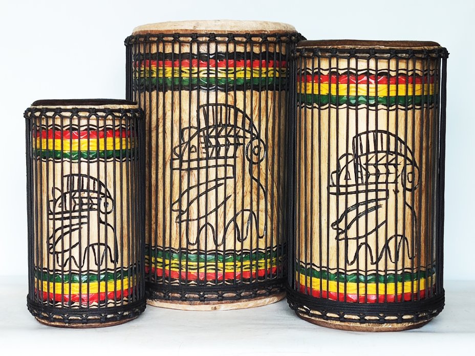 Set of dundun bass drums - Guinea dunun set