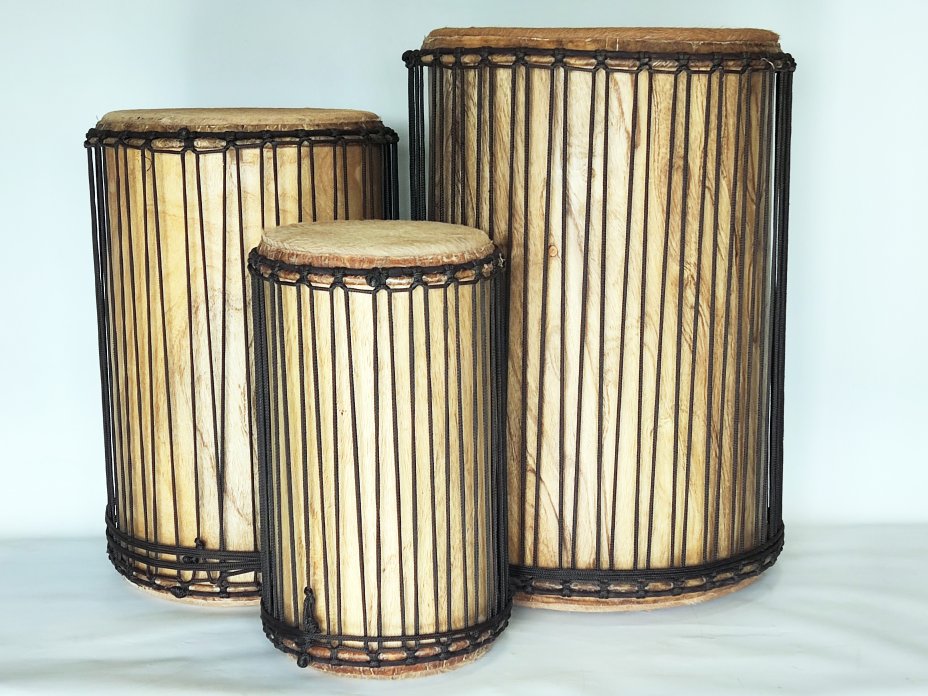 Set of dundun bass drums - Guinea dunun set