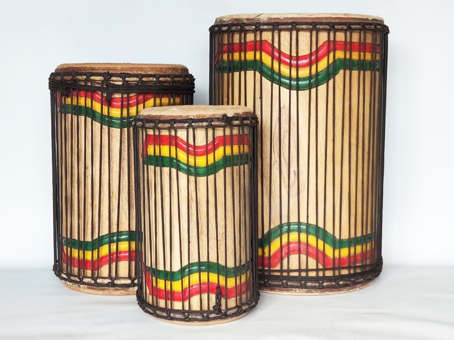 Set of dundun bass drums - Guinea dunun set