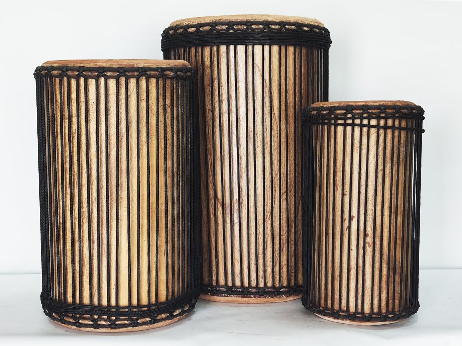 Set of dundun bass drums - Guinea dunun set