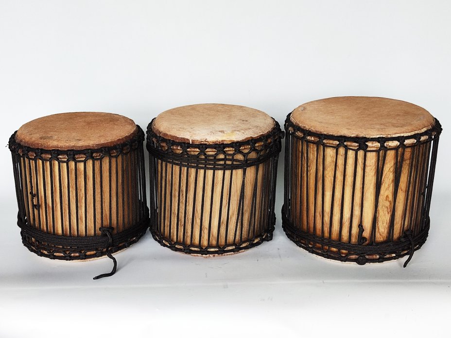 Guinea mini-dunun set - Dundun drums