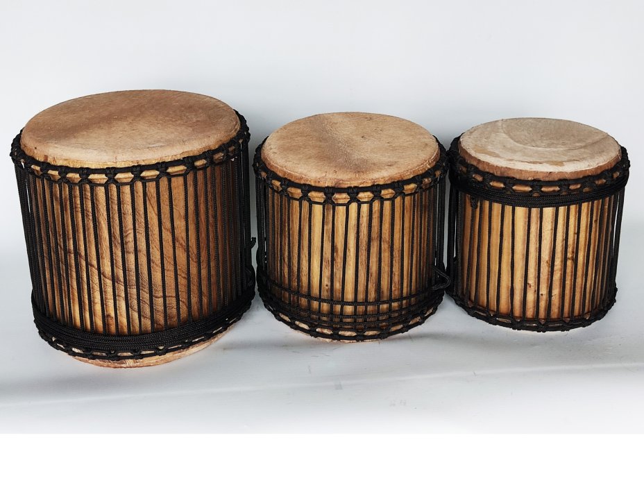 Guinea mini-dunun set - Dundun drums