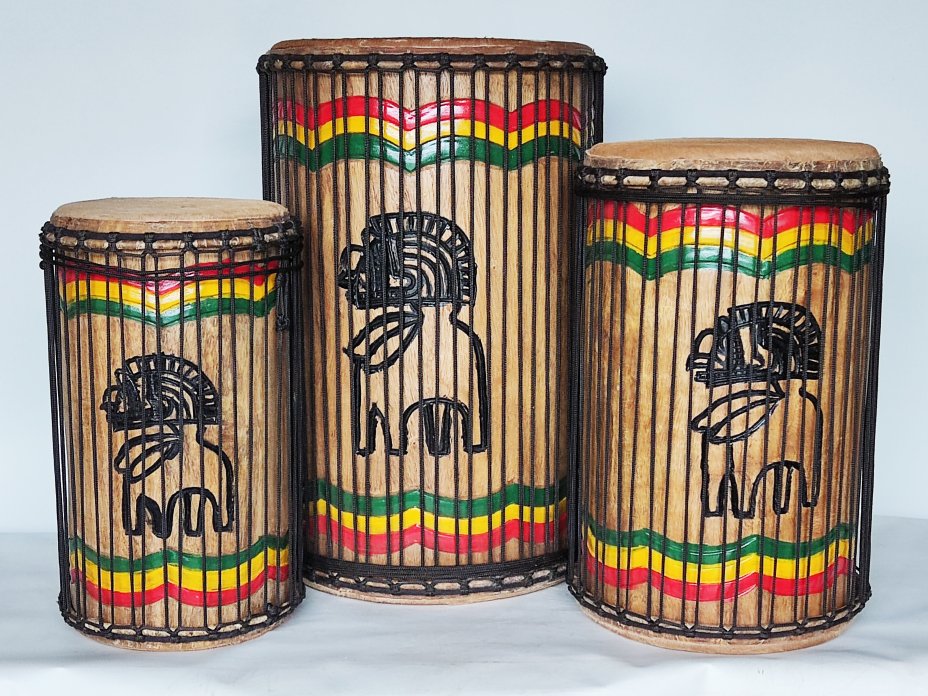 Set of dundun bass drums - Guinea dunun set