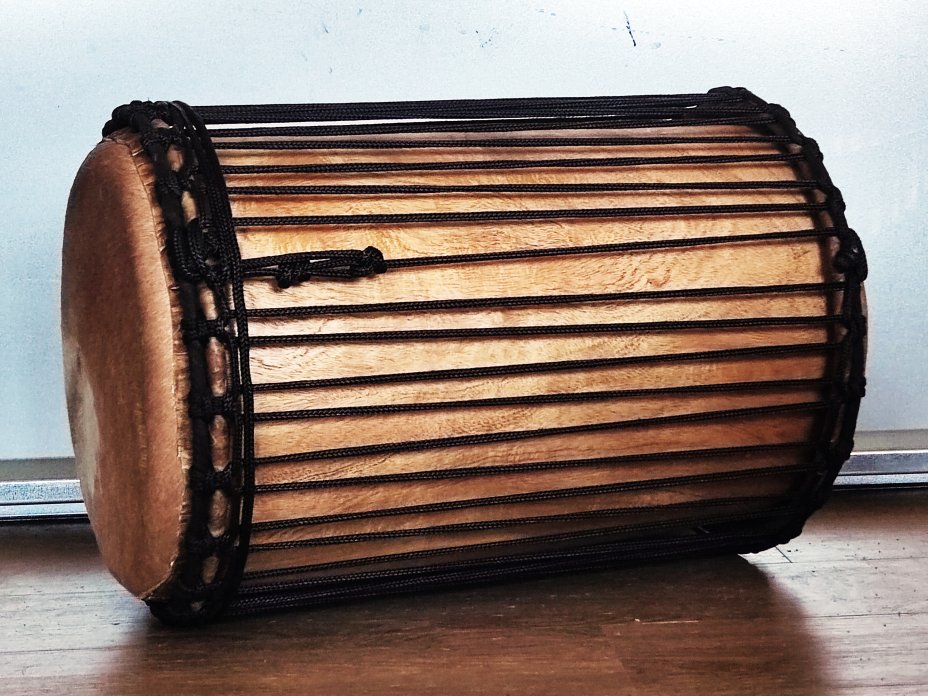 Dundun bass drums - Guinea kenkeni dunun 4 hoops mounting