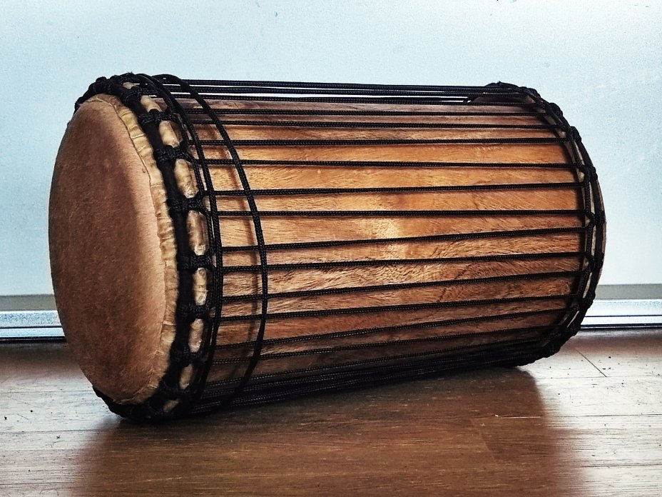 Dundun bass drums - Guinea kenkeni dunun 4 hoops mounting