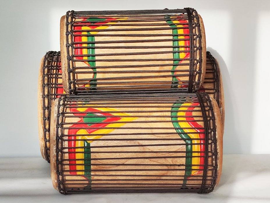 Set of dundun bass drums - Guinea dunun set 6658
