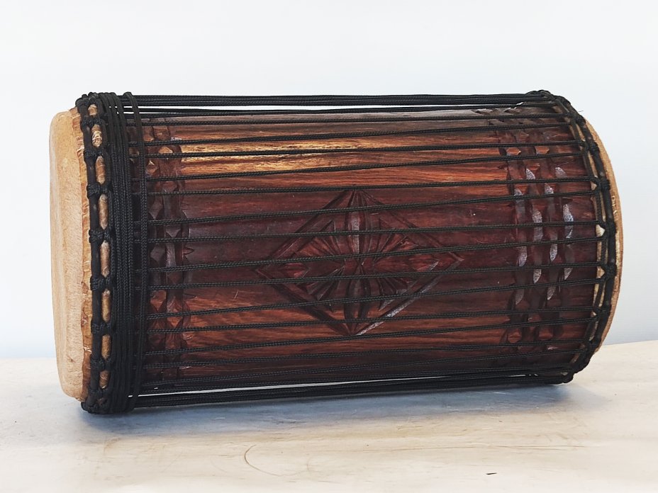 Dundun bass drums - Guinea kenkeni dunun 4 hoops mounting