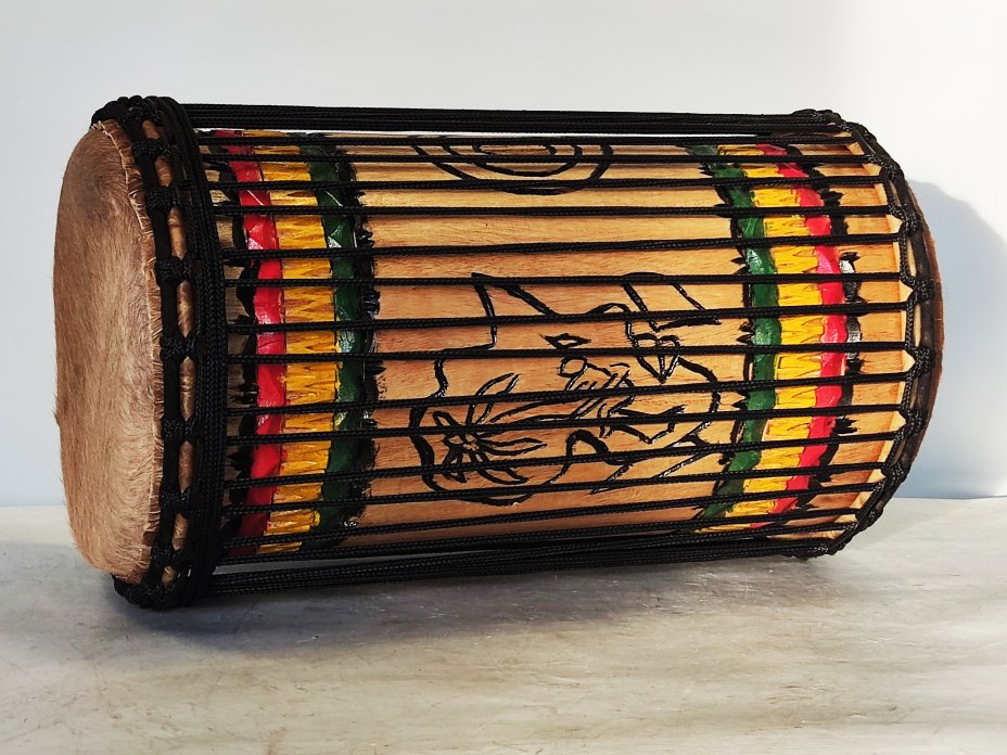 Dundun bass drums - Guinea kenkeni dunun 4 hoops mounting