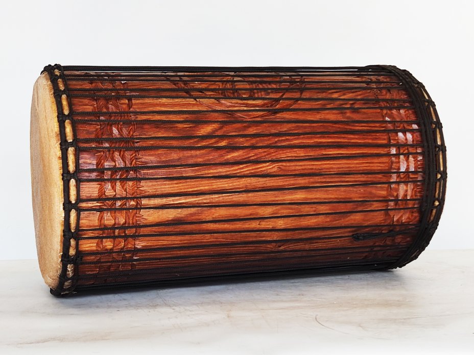 Dundun bass drums - Guinea sangban dunun 4 hoops mounting