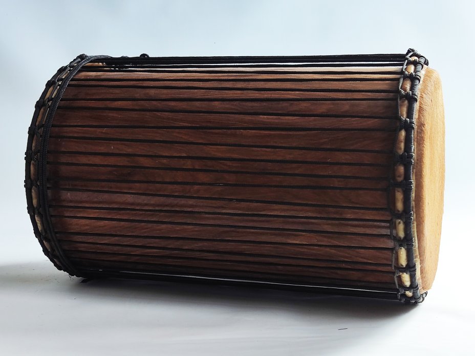 Dundun bass drums - Guinea sangban dunun 4 hoops mounting