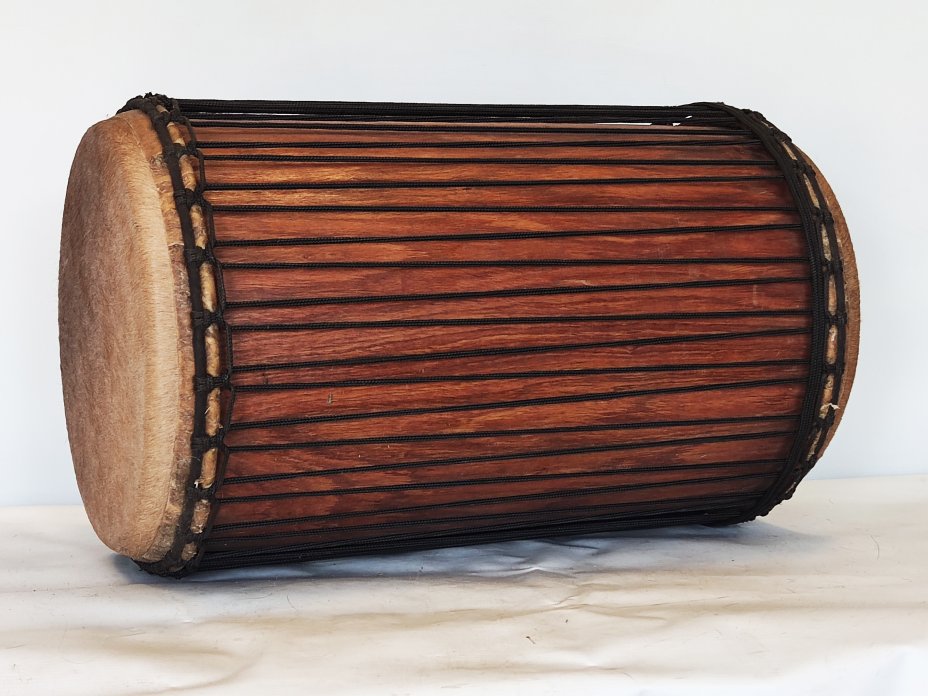 Dundun bass drums - Guinea sangban dunun 4 hoops mounting