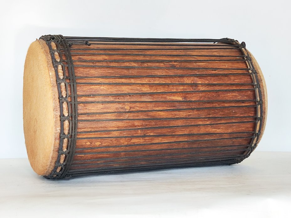 Dundun bass drums - Guinea sangban dunun 4 hoops mounting