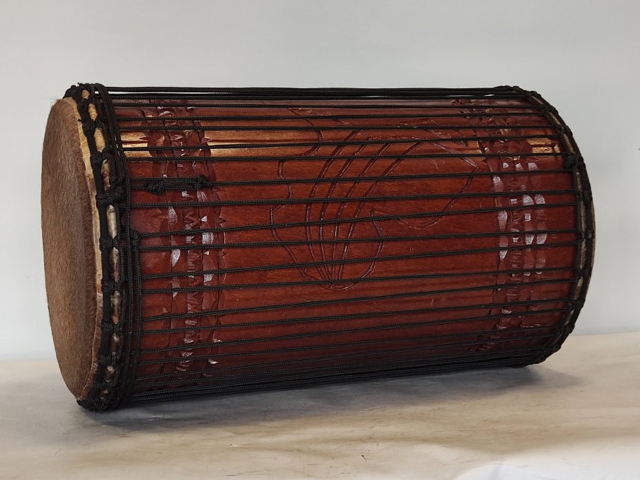 Dundun bass drums - Guinea sangban dunun 4 hoops mounting