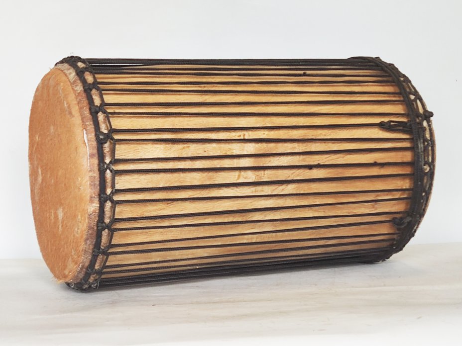 Dundun bass drums - Guinea sangban dunun 4 hoops mounting