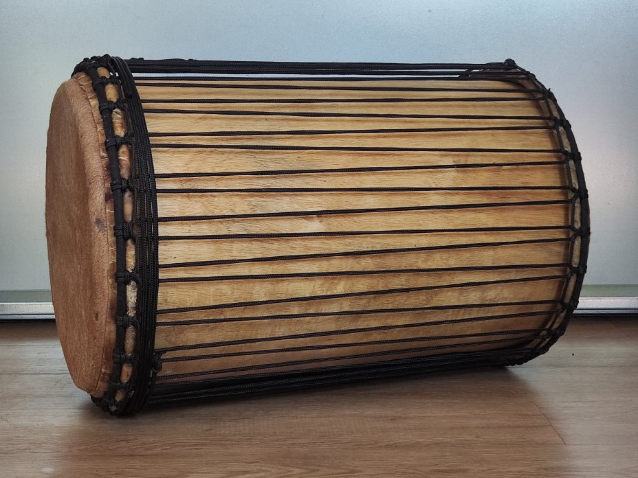 Dundun bass drums - Guinea sangban dunun 4 hoops mounting