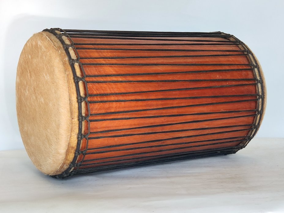 Dundun bass drums - Guinea sangban dunun 4 hoops mounting