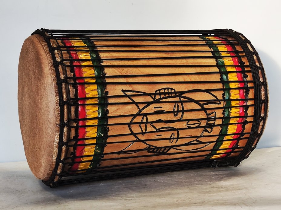Dundun bass drums - Guinea sangban dunun 4 hoops mounting