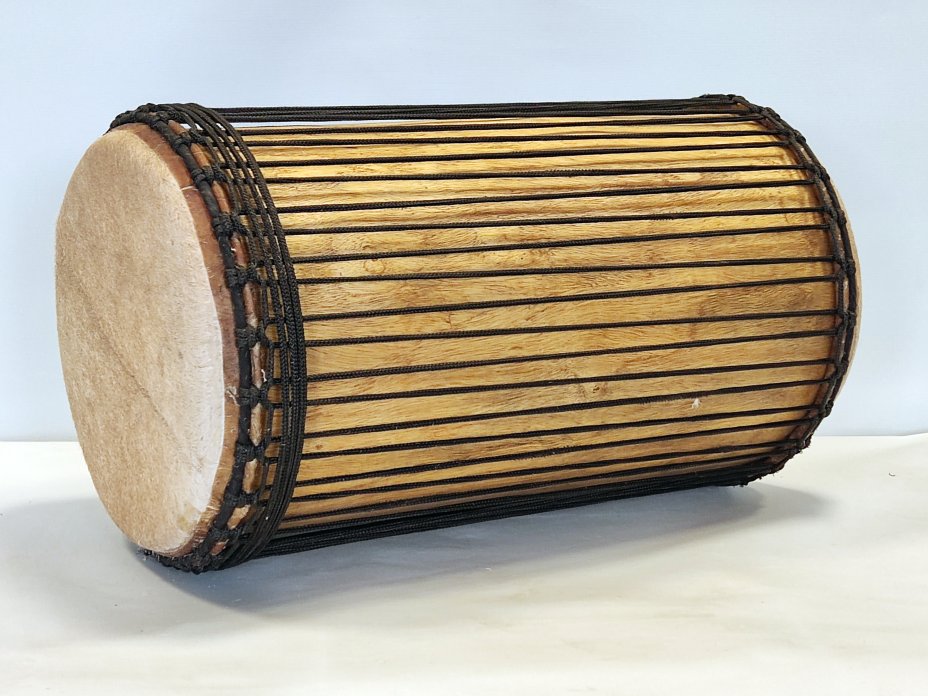 Dundun bass drums - Guinea sangban dunun 4 hoops mounting