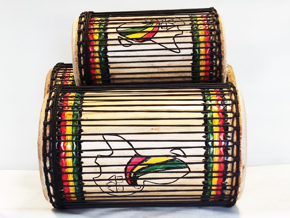 Set of dundun bass drums - Guinea dunun set