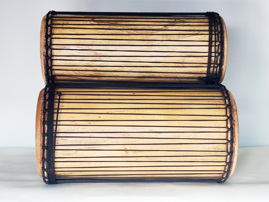 Set of dundun bass drums - Guinea dunun set