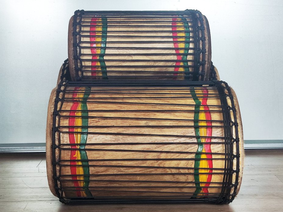 Set of dundun bass drums - Guinea dunun set