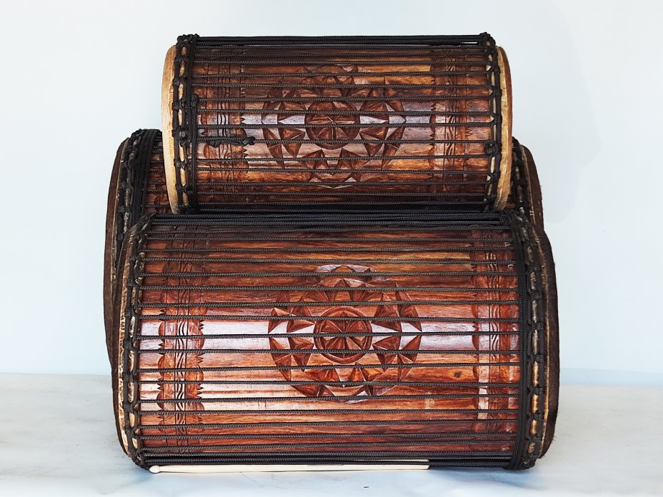 Set of dundun bass drums - Guinea dunun set