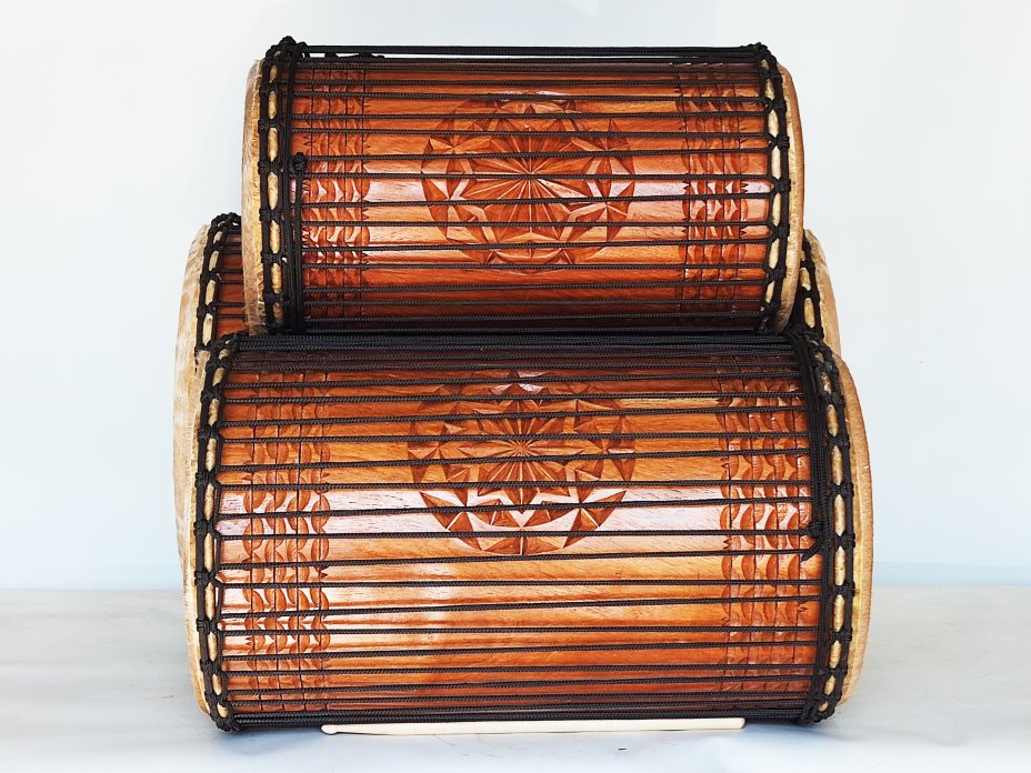 Set of dundun bass drums - Guinea dunun set
