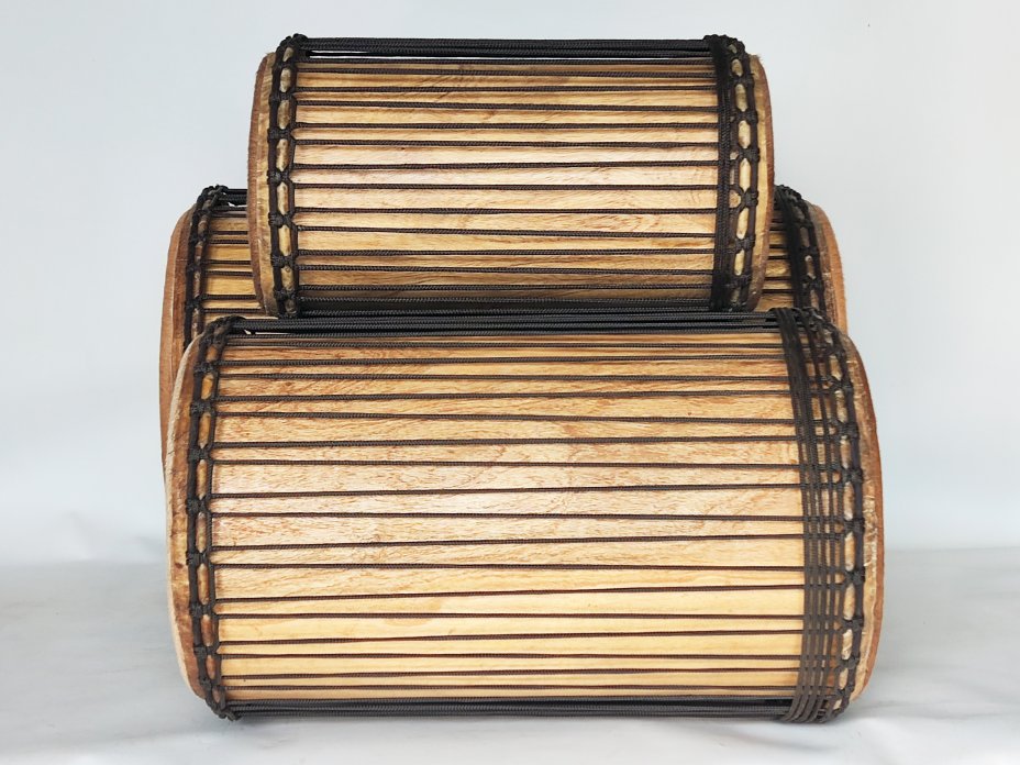 Set of dundun bass drums - Guinea dunun set 6615