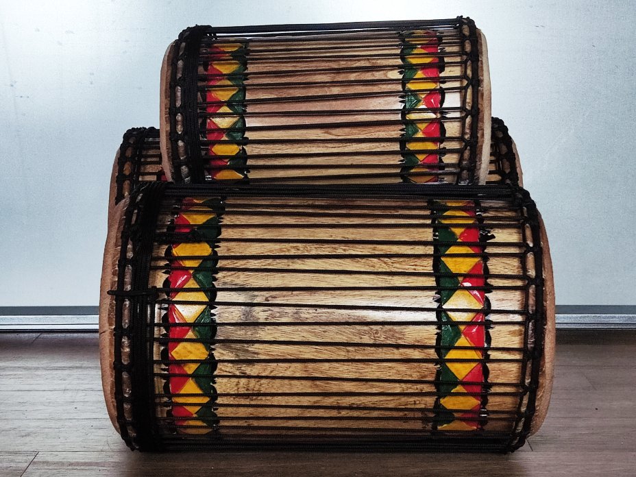 Set of dundun bass drums - Guinea dunun set