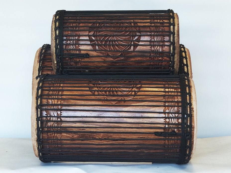 Set of dundun bass drums - Guinea dunun set