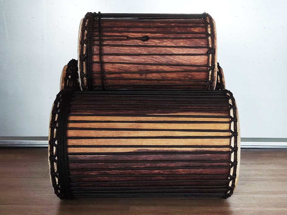 Set of dundun bass drums - Mali dunun set
