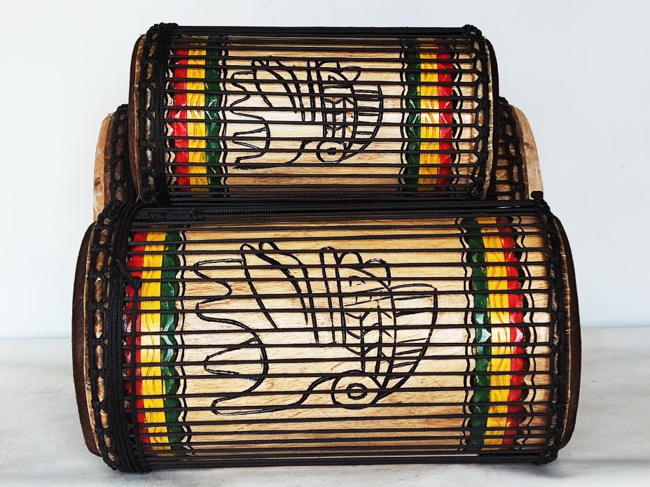 Set of dundun bass drums - Guinea dunun set