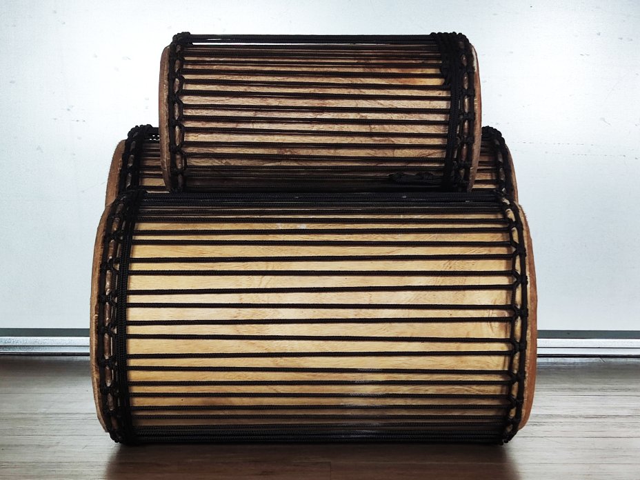 Set of dundun bass drums - Guinea dunun set