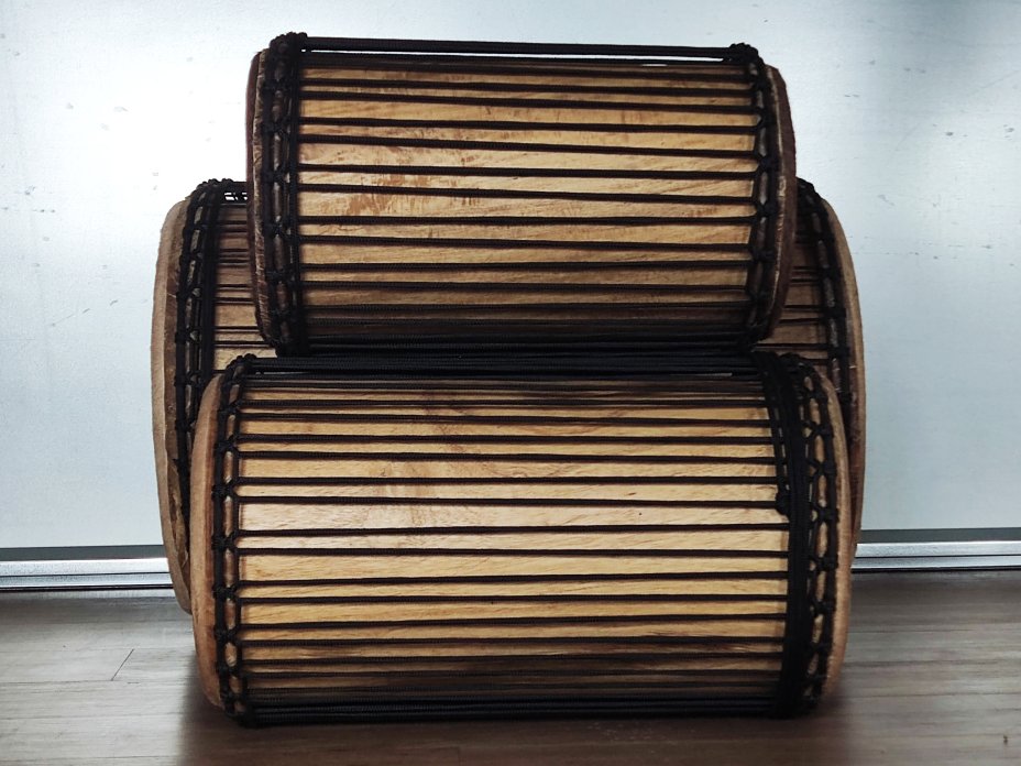 Set of dundun bass drums - Guinea dunun set
