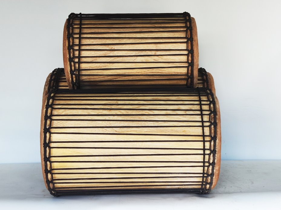 Set of dundun bass drums - Guinea dunun set