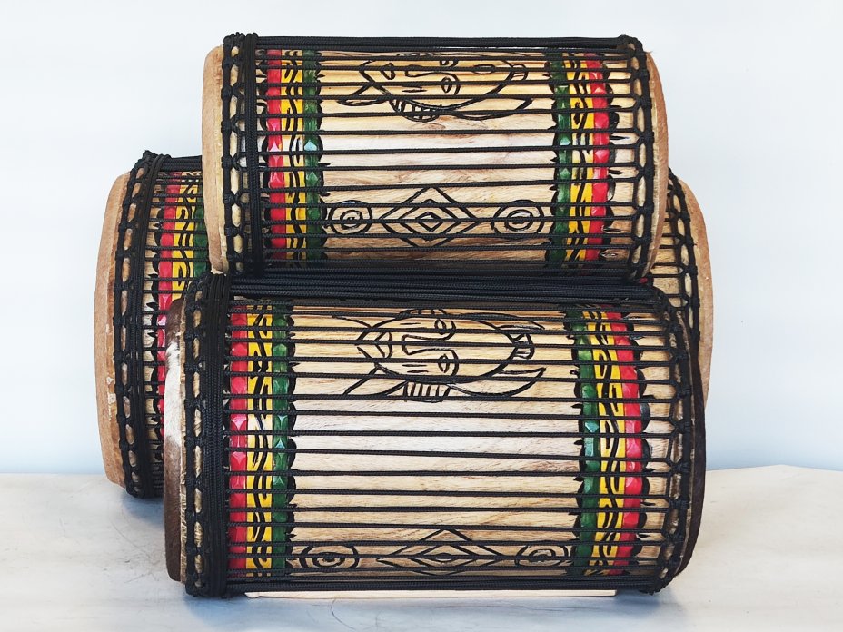 Set of dundun bass drums - Guinea dunun set